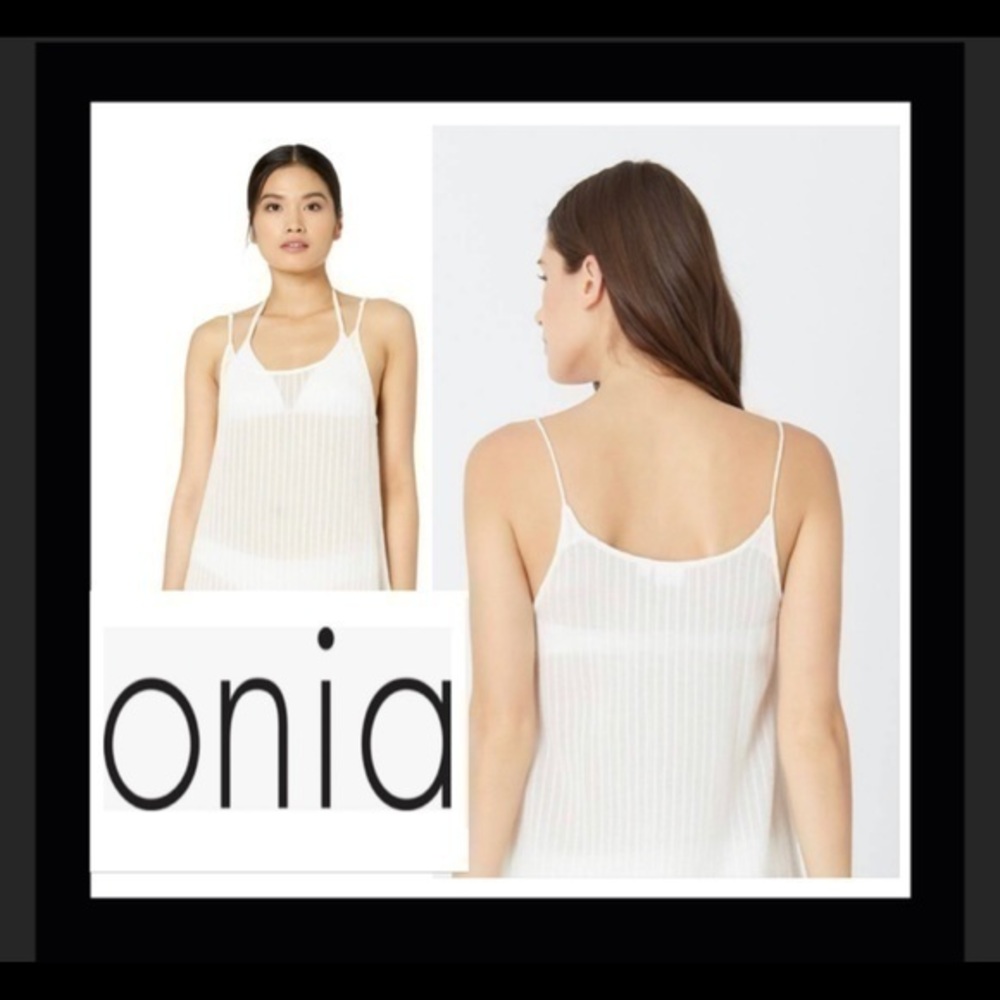 Onia resort wear pearl cover up tank top N…